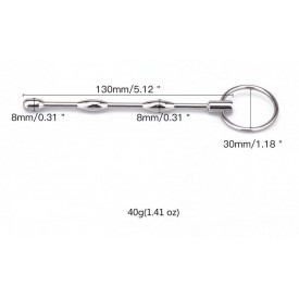Уретральный металлический плаг с бугорками