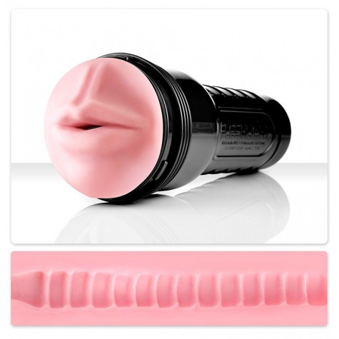 Мастурбатор-рот Fleshlight - Pink Mouse Wonder Wave