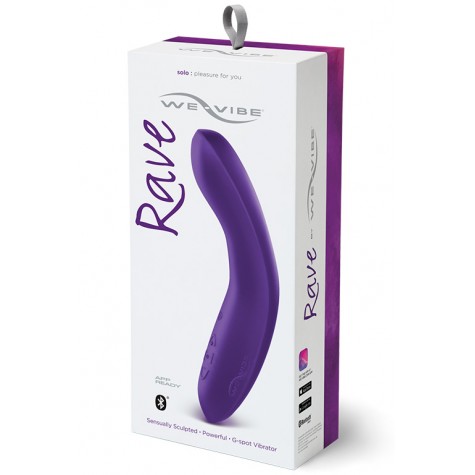 Фиолетовый вибромассажёр We Vibe Rave Purple - 19,3 см.